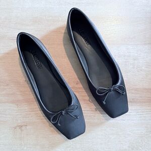 J. Crew Women's Square-toe ballet flats in satin